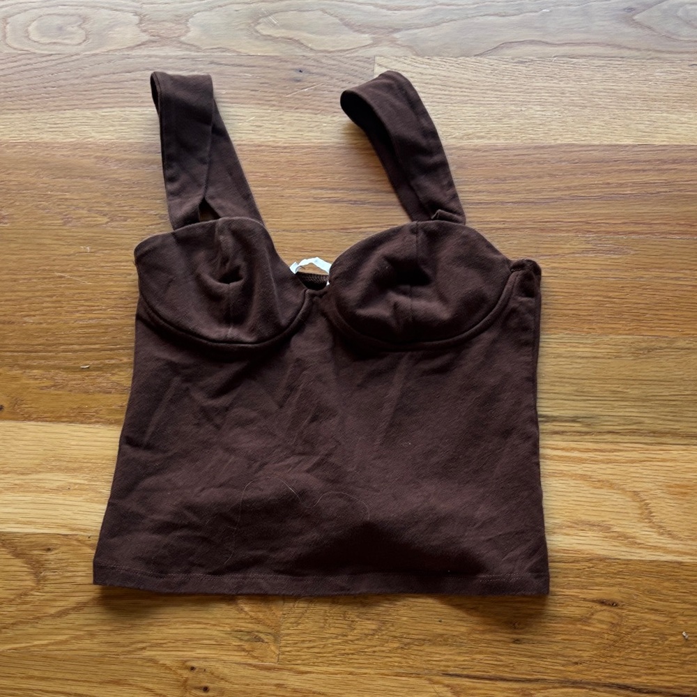 Reformation Chocolate Brown Top